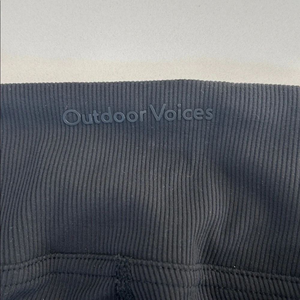 Outdoor Voices Superform Rib Flare Pants Black Medium - Picture 4 of 5